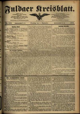 Ausgabe vom Dienstag, den 04. September 1906.