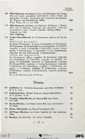 Dosen (Nr. 146-163)