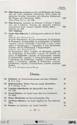Dosen (Nr. 146-163)
