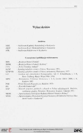 Wykaz skrótów