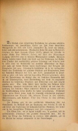 Glaube und Aberglaube in den altfranzösischen Dichtungen