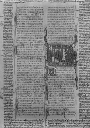 Johannes Andreas in Decretales / Joannis Andree glossa in Decretales — Priester bei der Messopferung, Folio fol. 111 r