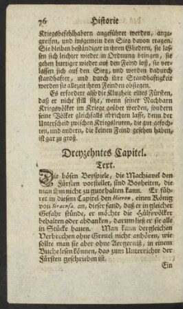 Dreyzehntes Capitel.