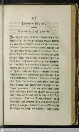 Zehntes Kapitel. Wanderung nach Dresden