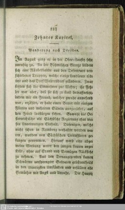 Zehntes Kapitel. Wanderung nach Dresden