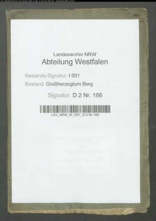 Revenüen der erledigten Präbenden und Vikarien im Renteibezirk Beckum