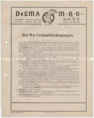 DeLMA-Verkaufsbedingungen.