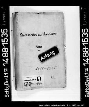 Vermischte Korrespondenz der gräflichen Kanzlei