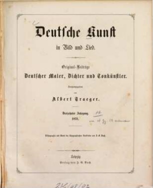 Die deutsche Kunst in Bild und Lied : Original-Beiträge deutscher Maler, Dichter und Tonkünstler. 13, 13. 1871