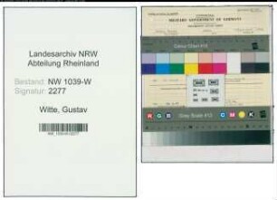 Entnazifizierung Gustav Witte , geb. 07.01.1899 (Angestellter)