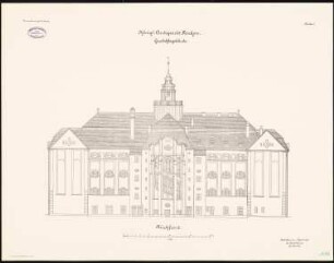 Amtsgericht, Berlin-Pankow: Rückfront 1:100
