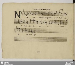 VIII. Forster, Georg: Non potest homo
