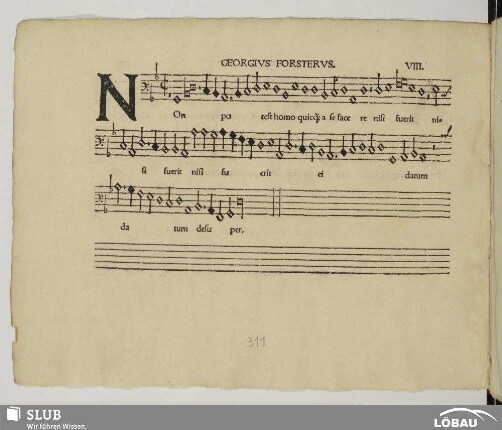 VIII. Forster, Georg: Non potest homo