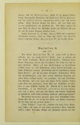 Maximilian II. 1564 - 1576
