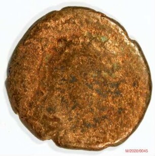 Römische Münze, Nominal As, Prägeherr Augustus für Tiberius, Prägeort Lyon, Original