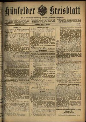 Ausgabe vom Samstag, den 10. Februar 1917.