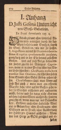 I. Anhang D. Justi Gesenii Unterricht von Stoß-Gebetlein