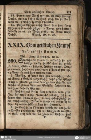 XXIX. Vom geistlichen Kampf