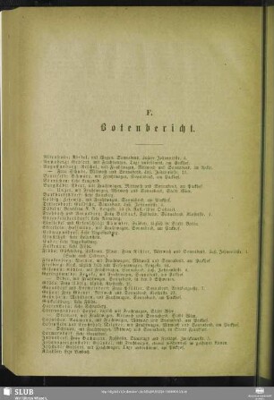 F. Botenbericht