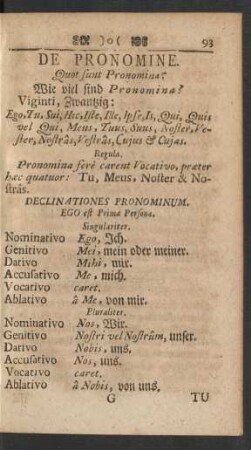 De Pronomine