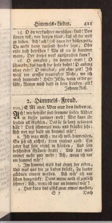 Himmels-Lieder.