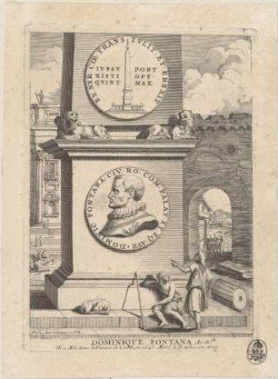 Gedenkblatt auf Domenico Fontana