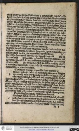 Capitulum primum de consilio bene vivendi etc.