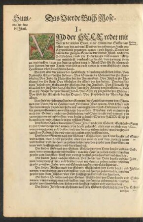 Das Vierde Buch Mose.
