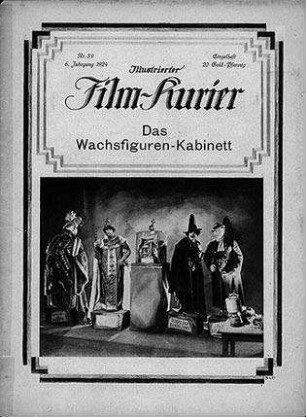 Illustrierter Film-Kurier. Titelblatt, Nr. 39, 1924.