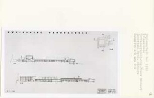 Zweizügige Grundschule (Diplomarbeit bei Kurt Dübbers): Schnitte 1:200