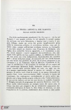 III. La teoria artistica del barocco nelle altre regioni