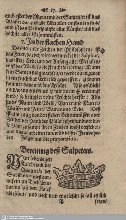 Bereitung des Salpeters.