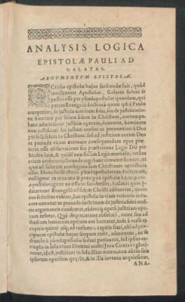 Argumentum Epistolae.
