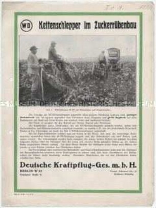 Schlepper im Zuckerrübenanbau