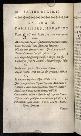 98-133, Satira III.