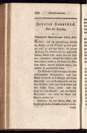 Zehntes Hauptstück. Von der Feuerung