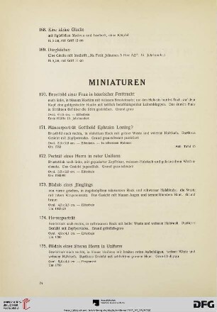 Miniaturen (Nr. 170-191)