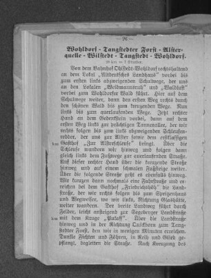 Wohldorf - Tangstedter Forst - Alsterquelle - Wilstedt - Tangstedt - Wohldorf.