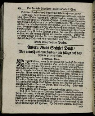 Andern Theils Sechstes Buch/...