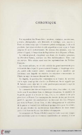 Chronique