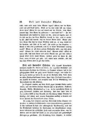 Bell und Lancaster Schulen