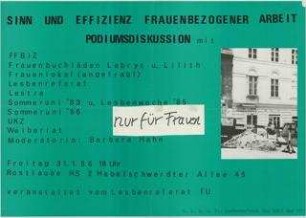 Sinn und Effizienz frauenbezogener Arbeit