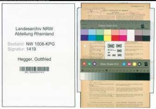 Entnazifizierung Gottfried Hegger , geb. 29.01.1916 (Polsterer)