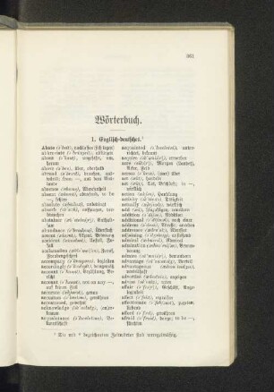 Wörterbuch.