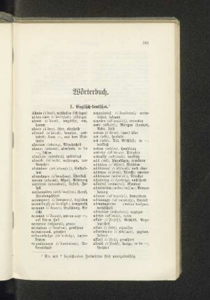 Wörterbuch.