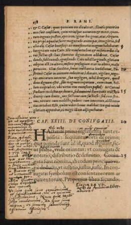 Cap. XXIII. De Coniugatis.