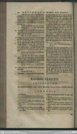 Responsum CLXXXVI.