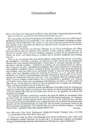 319-321 [Rezension] Staudenmaier, Franz Anton, Franz Anton Staudenmaier