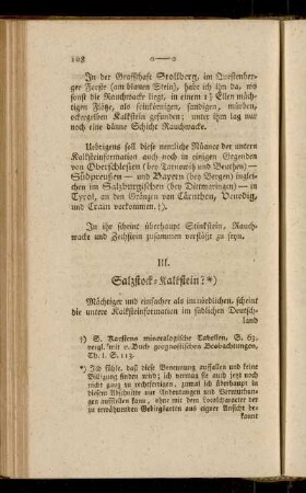 III. Salzstock-Kalkstein?