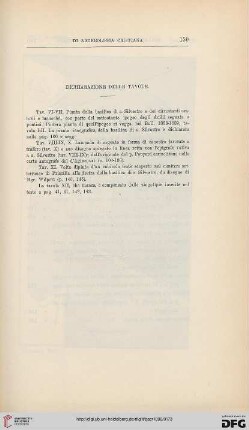 Dichiarazione delle tavole